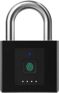 Slim Vingerafdruk Hangslot met App Ontgrendeling - Waterdicht en Draadloos - Lange Batterijduur