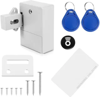 RFID Elektronisch Kastslot DIY voor Laden - Programmeerbaar en Gebruiksklaar (Wit)