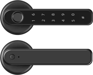Smart deurslot met vingerafdruk, code en sleutel - Keyless Entry 3-in-1