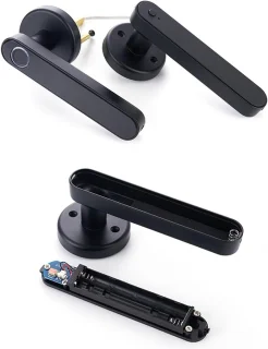 Smart deurslot met vingerafdruk, code en sleutel - Keyless Entry 3-in-1