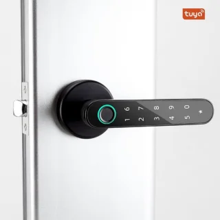 Smart deurslot met vingerafdruk, code en sleutel - Keyless Entry 3-in-1