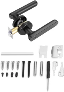 Smart deurslot met vingerafdruk, code en sleutel - Keyless Entry 3-in-1