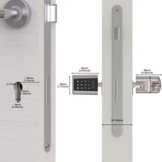 Slim Elektronisch Deurslot met Wifi en Bluetooth - Waterdicht en Energiezuinig