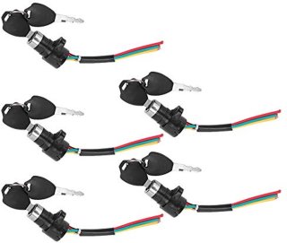 De 5 Sets Elektronische Sloten voor Fietsen en Scooters - Batterij werking schakelaars en Deursloten in één oogopslag