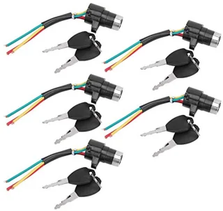 5 Sets Elektronische Sloten voor Fietsen en Scooters - Batterij werking schakelaars en Deursloten