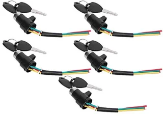 5 Sets Elektronische Sloten voor Fietsen en Scooters - Batterij werking schakelaars en Deursloten