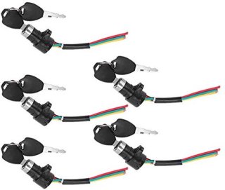 5 Sets Elektronische Sloten voor Fietsen en Scooters - Batterij werking schakelaars en Deursloten review