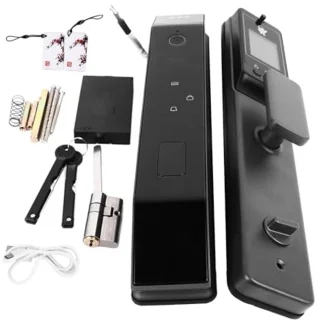 Smart Door Lock, 3D Face Recognition Password Keys Fingerprint Door Lock Aluminum Alloy Stainless Steel Anti Theft Keyless Entry Door Locks For Homes Apartments