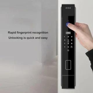 Smart Door Lock, 3D Face Recognition Password Keys Fingerprint Door Lock Aluminum Alloy Stainless Steel Anti Theft Keyless Entry Door Locks For Homes Apartments