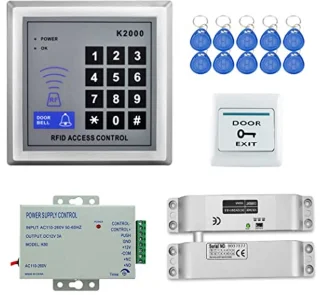 Volledige set RFID toegangscontrolesysteem met elektrische vergrendeling en numeriek toetsenbord