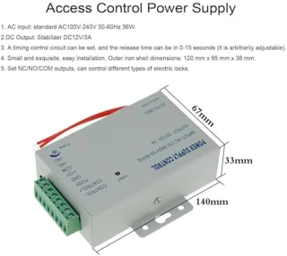 Volledige set RFID toegangscontrolesysteem met elektrische vergrendeling en numeriek toetsenbord