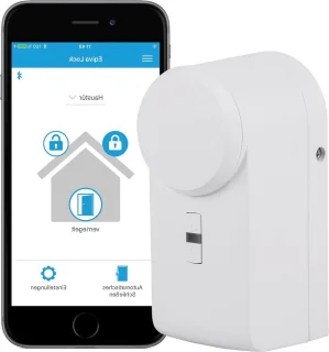 Slimme deurslotaandrijving - Wit - 142950A0 - Bluetooth - 56 x 52 x 114 cm