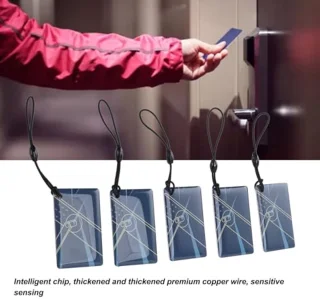 20Pcs IC Cards for Smart Door Lock, Smart IC Cards Compatible with for Tuya and for TTLock Smart Systems 13.56MHz RFID Keychains Keyless Entry Smart Cards for Door Lock