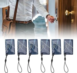 20Pcs IC Cards for Smart Door Lock, Smart IC Cards Compatible with for Tuya and for TTLock Smart Systems 13.56MHz RFID Keychains Keyless Entry Smart Cards for Door Lock