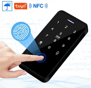 Toegangscontroleset met Biometrisch Toetsenbord en Elektrisch Magneetslot - Waterdicht en Veilig