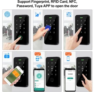 Toegangscontroleset met Biometrisch Toetsenbord en Elektrisch Magneetslot - Waterdicht en Veilig