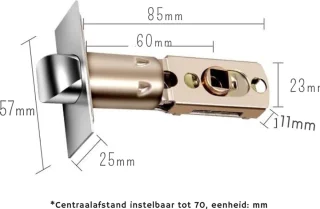Biometrisch Vingerafdruk Deurslot Voor Houten Deuren Bluetooth Elektronisch Compatibel Met Tuya Smart Lock Voor Afstandsbediening Sleutelloze Ontgrendeling Zwart