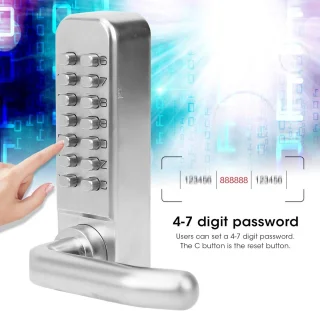 Slimme Mechanische Combinatie Deurslot - Keyless Anti-Diefstal Beveiliging voor Thuis en Kantoor