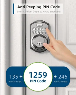 Keyless Toegangslot met Toetsenbord - Slimme Deadbolt voor Voordeur - Eenvoudige Installatie - Veilig en Duurzaam