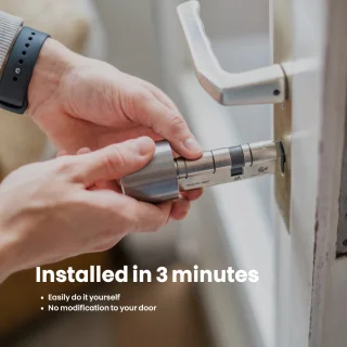 Bold Cilinder - Bold Smart Lock SX-53 - Slim deurslot - RVS - Zilver
