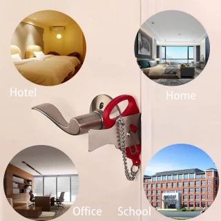 Draagbaar Deurslot voor Extra Veiligheid en Privacy - Ideaal voor Reizen, Hotels en Thuis