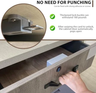 Slimme Kastslot met NFC-technologie en RFID-toegang - Veilig en Eenvoudig te Installeren Meubelslot