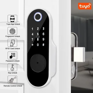 Slimme Elektronische Deurslot met Vingerafdruk en Tuya App - 5-in-1 Toegangssysteem voor Thuis en Kantoor