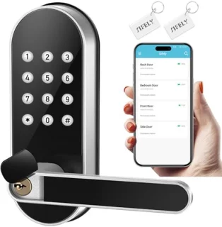 Slim Elektronisch Deurslot met Code Toegang en App Bediening - Perfect voor Toegangsdeuren en Slaapkamerdeuren