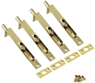 10 inch roestvrijstalen verborgen deurslot flush slide klink (4 stuks)