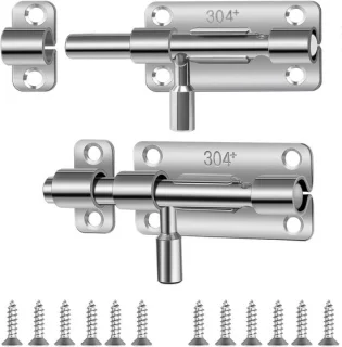 2 Pcs Rvs deurgrendels