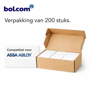 200 stuks RFID Keycard 48B – Assa Abloy Visionline compatibel – Hotel keycard