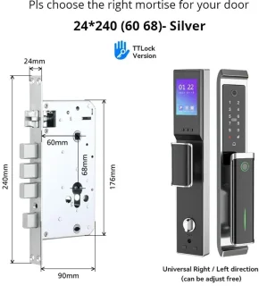 24x240 6068 Slimme Bluetooth Elektronisch Deurslot