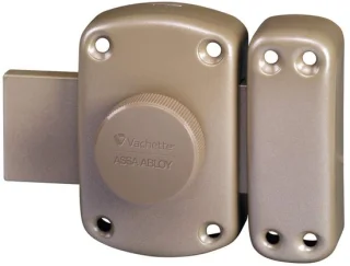 64300/SC deurslot met grijze cylindrische knop
