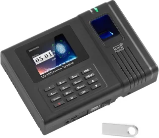 Aanwezigheidsklok Medewerkers Vingerafdruk RFID Pincode Stand-Alone Kleine Bedrijven