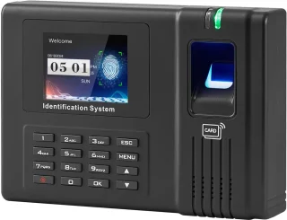 Aanwezigheidsklok Medewerkers Vingerafdruk RFID Pincode Stand-Alone Kleine Bedrijven