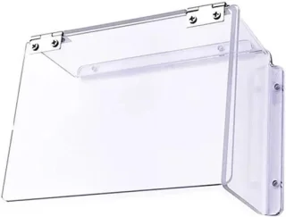 Acryl weerschild voor elektrisch slot - 15x11x6 cm - transparant