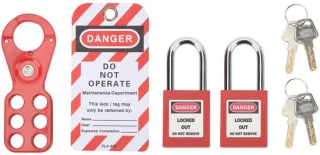 Allecto lockout tagout kit - elektrische lockout tagout locks set