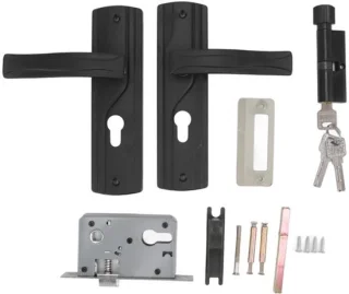 Allecto zwart deurslot set