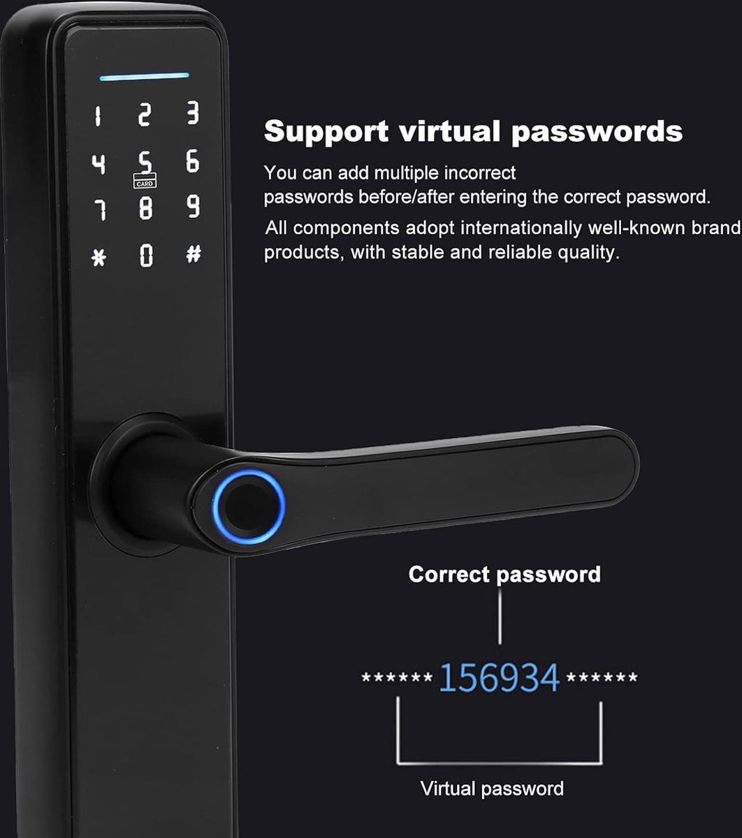 Anti-diefstal Elektronisch Deurslot 4-in-1 Keyless
