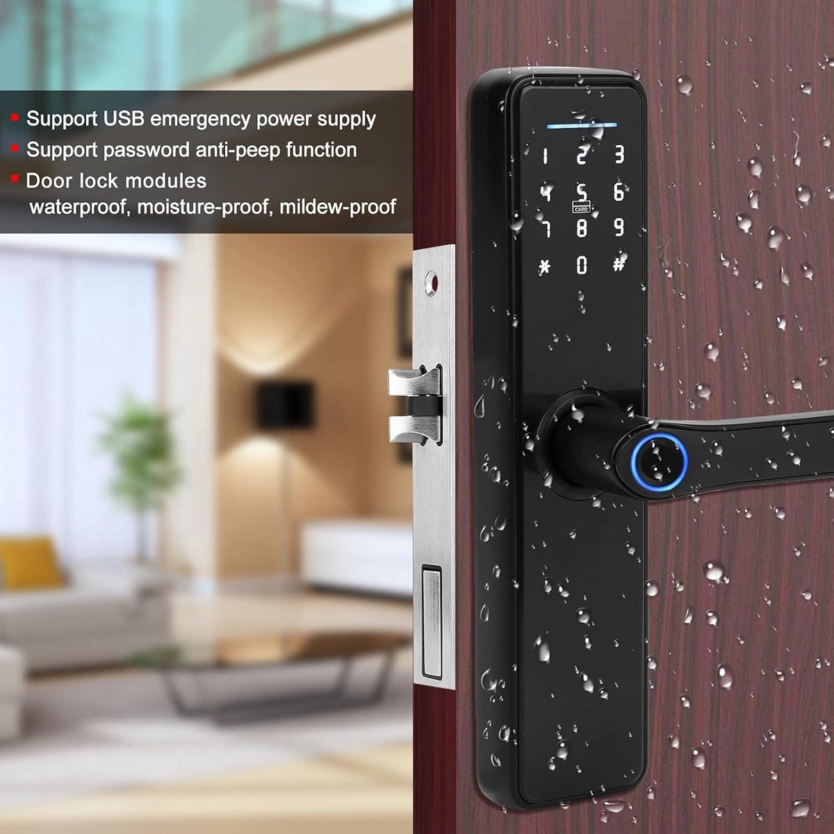 Anti-diefstal Elektronisch Deurslot 4-in-1 Keyless