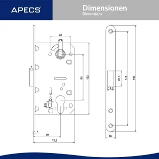 APECS Insteekslot 5300-MC-PZ (profielcilinder)