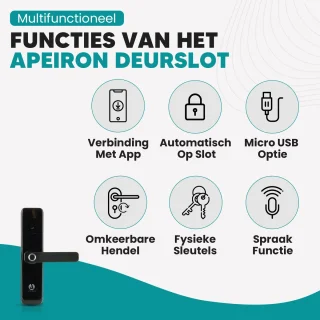 Apeiron Smart Lock 2.0 Deurslot