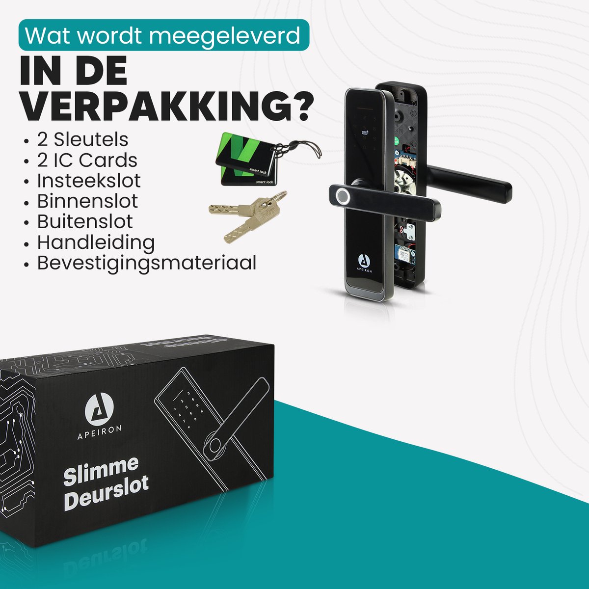 Apeiron Smart Lock 2.0 Deurslot