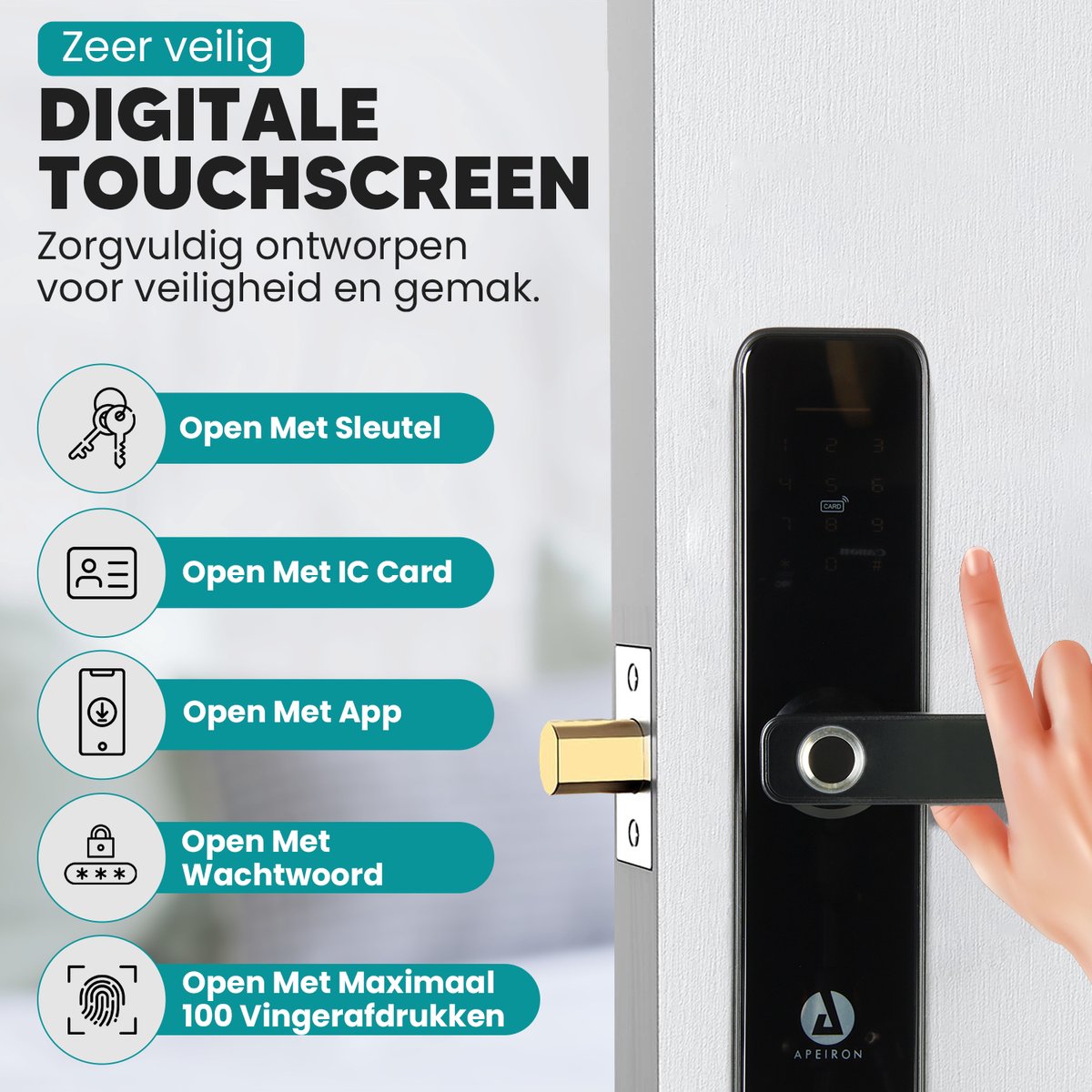 Apeiron Smart Lock 2.0 Deurslot