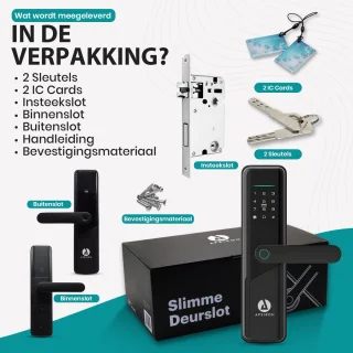 Apeiron Smart Lock Slim Deurslot Met Vingerafdruk