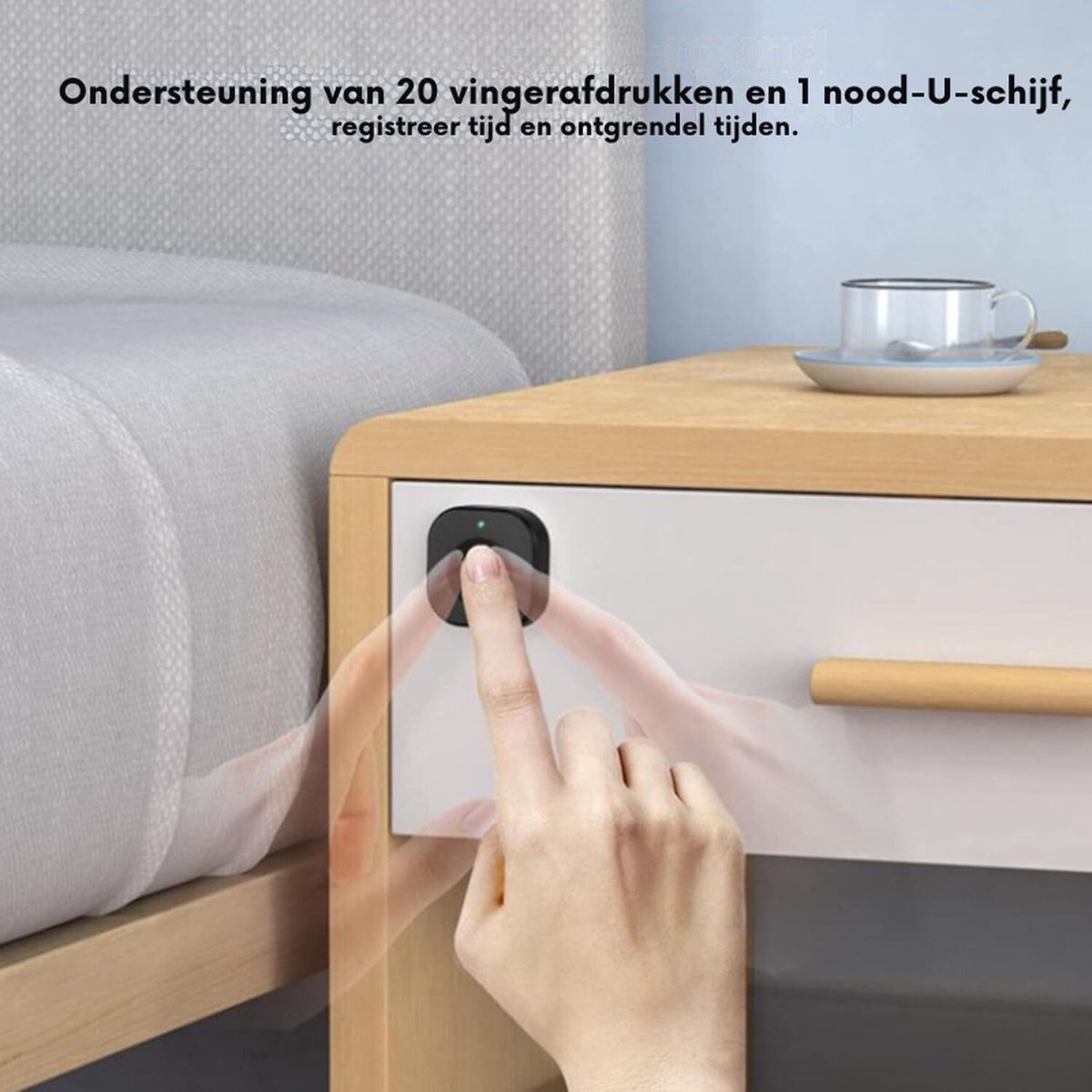 APP Vingerafdruk Halfgeleider Biometrisch Kastslot