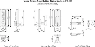 AR/D-295MC Drukknop Deurslot