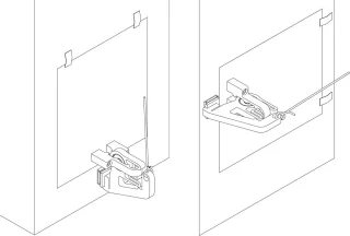 Automatisch magneetslot kippenhok (klapdeur)