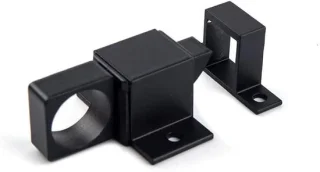 Automatische deurslot veiligheidsgrendel hasp 26 x 41 mm zwart