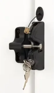 Automatische poortvergrendeling 12x12x7 cm zwart